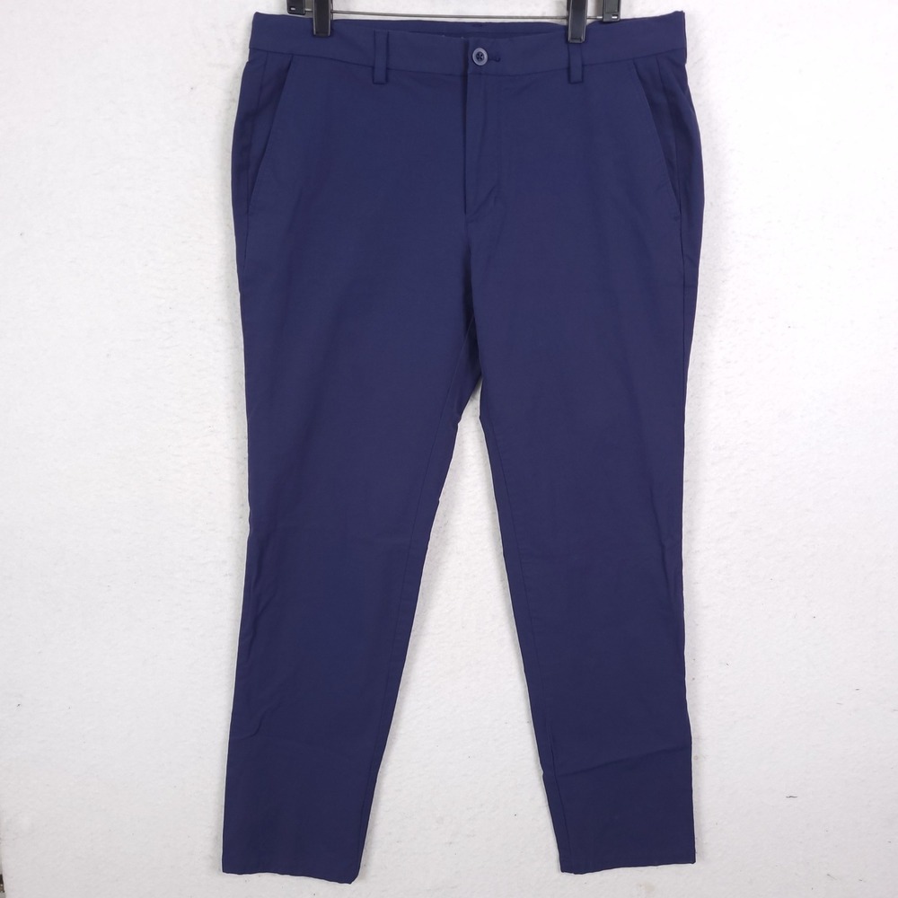 Vineyard Vines Performance Pants Golf Men 35x32 Fits 36x30 Blue On-The-Go Chino